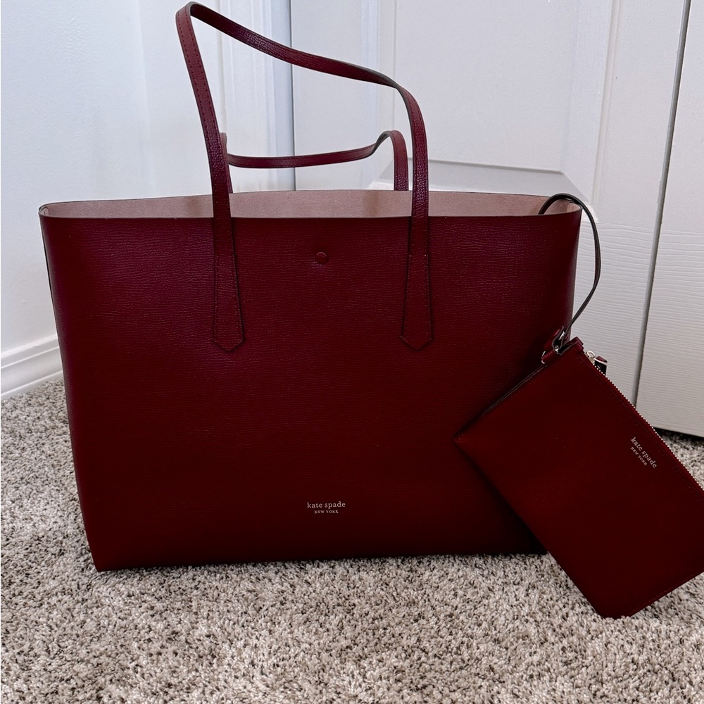 Kate Spade tote and wristlet- like new